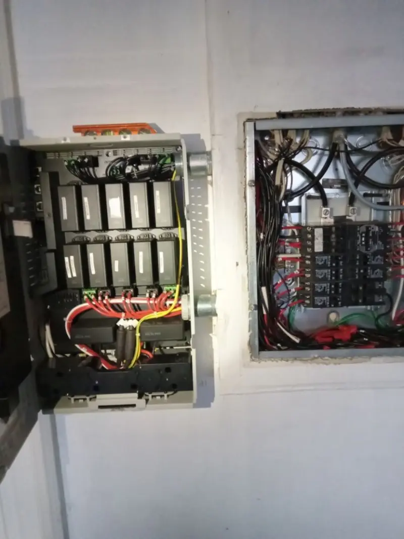 Electrical panel upgrade completed for Security Camera Wiring in California City